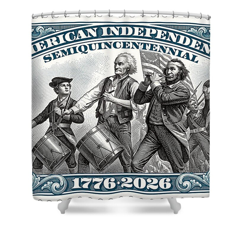 Spirit of '76 Stamp $50 - Shower Curtain