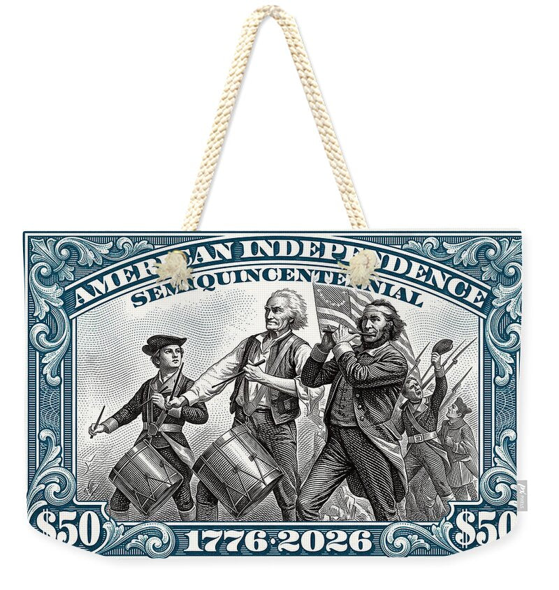 Spirit of '76 Stamp $50 - Weekender Tote Bag