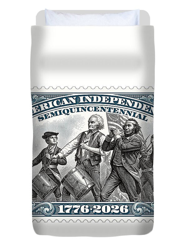 Spirit of '76 Stamp $50 - Duvet Cover