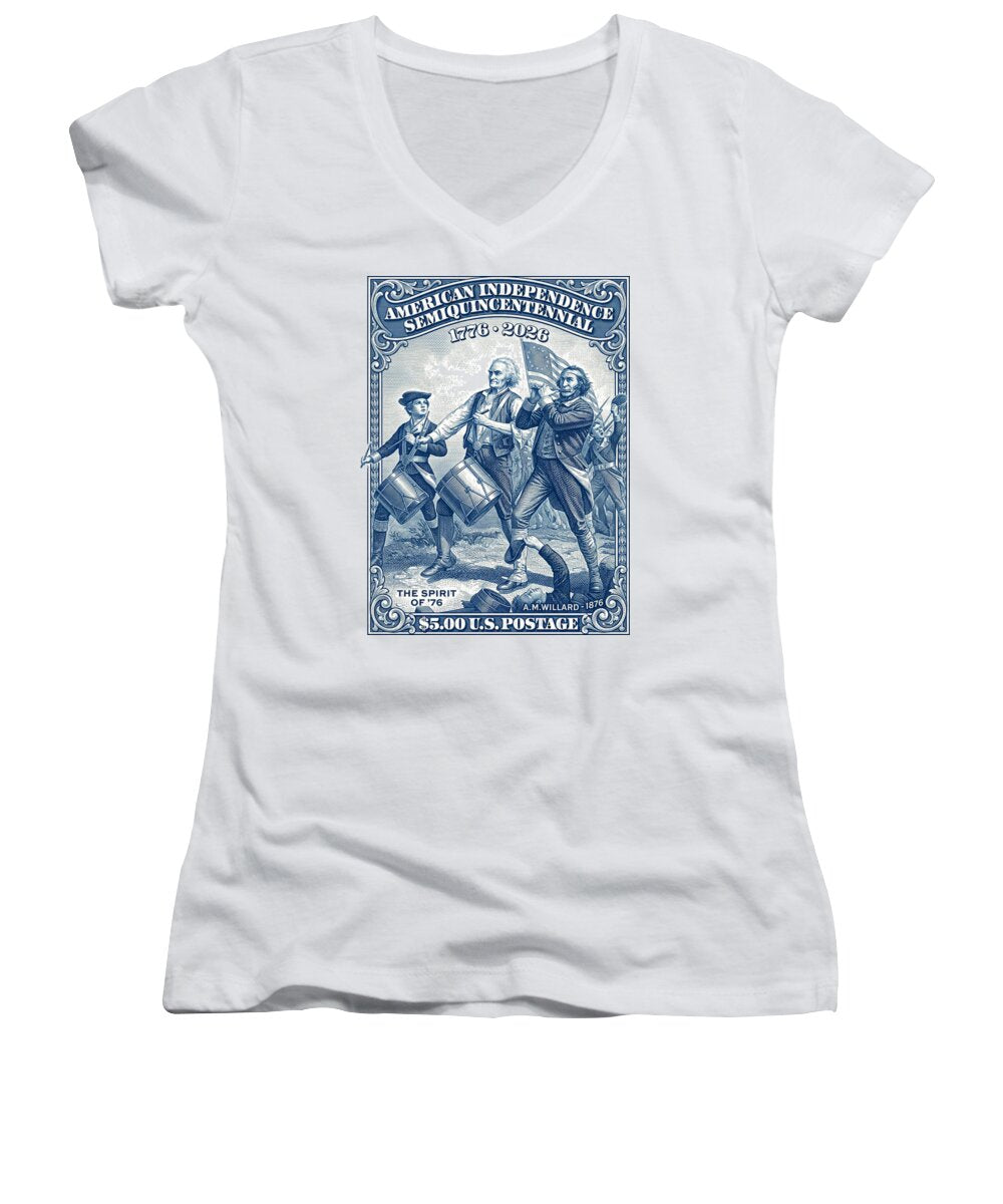 Spirit of '76 Stamp - Women's V-Neck