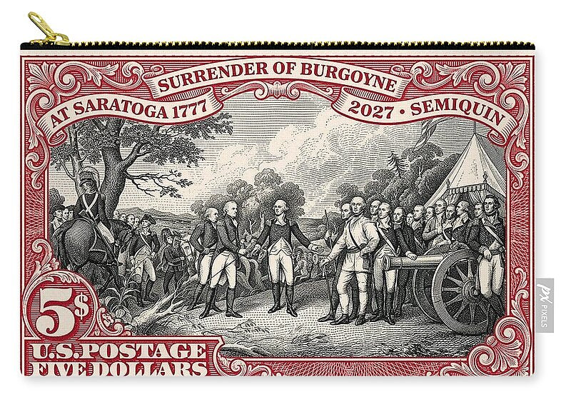 Surrender at Saratoga $5 - Zip Pouch