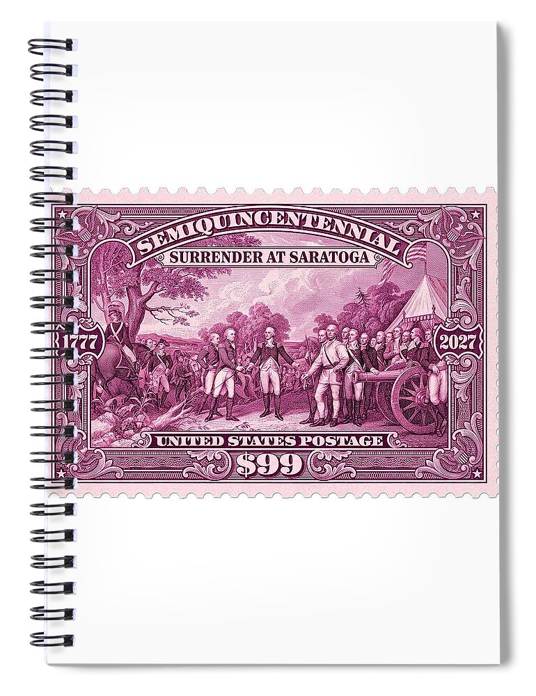 Surrender at Saratoga $99 - Spiral Notebook