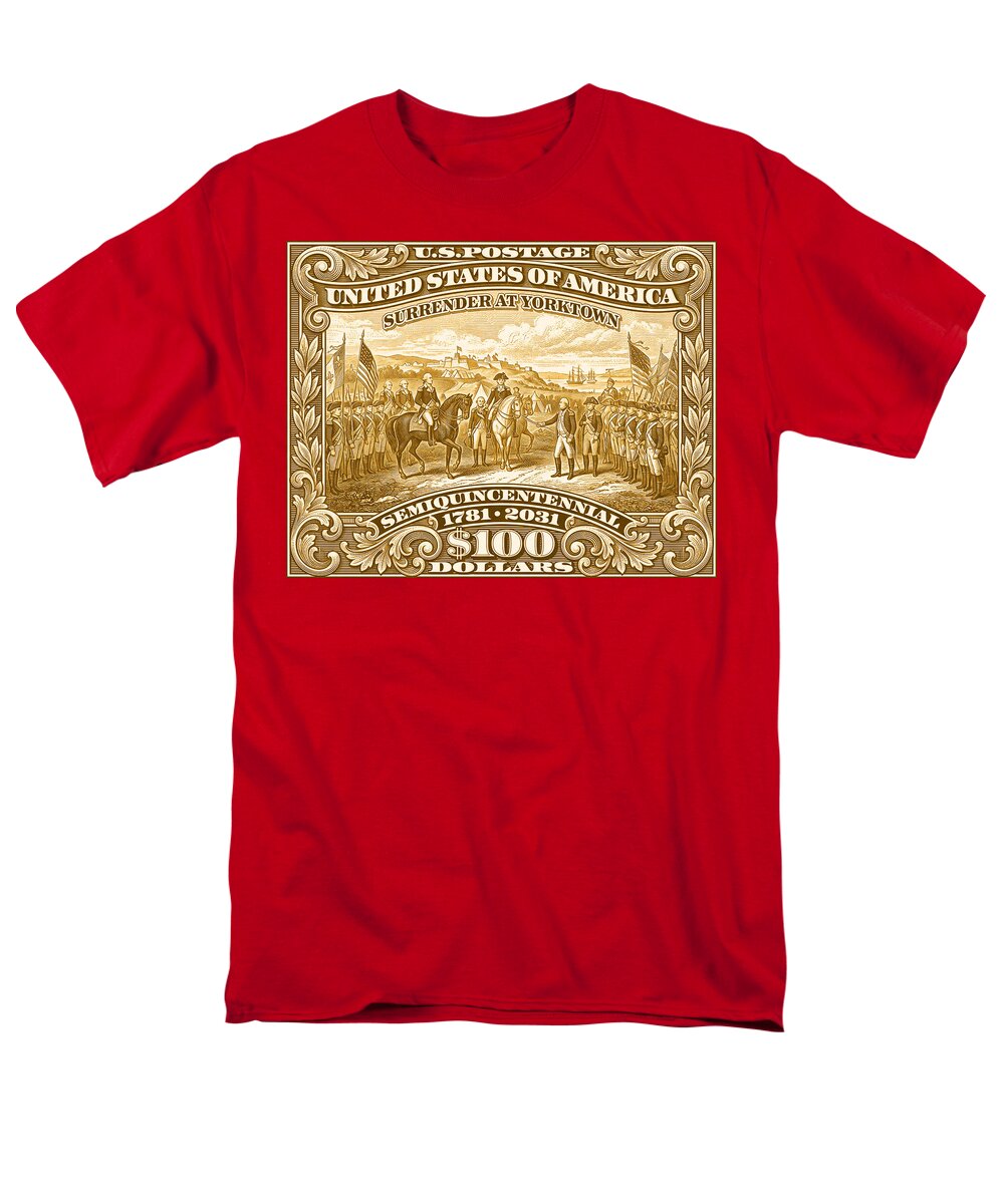 Surrender at Yorktown $100 - Men's T-Shirt  (Regular Fit)