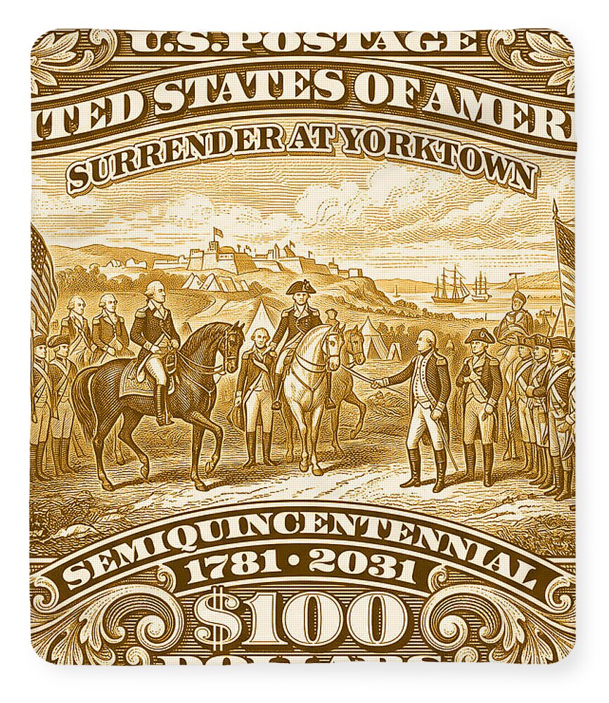 Surrender at Yorktown $100 - Blanket