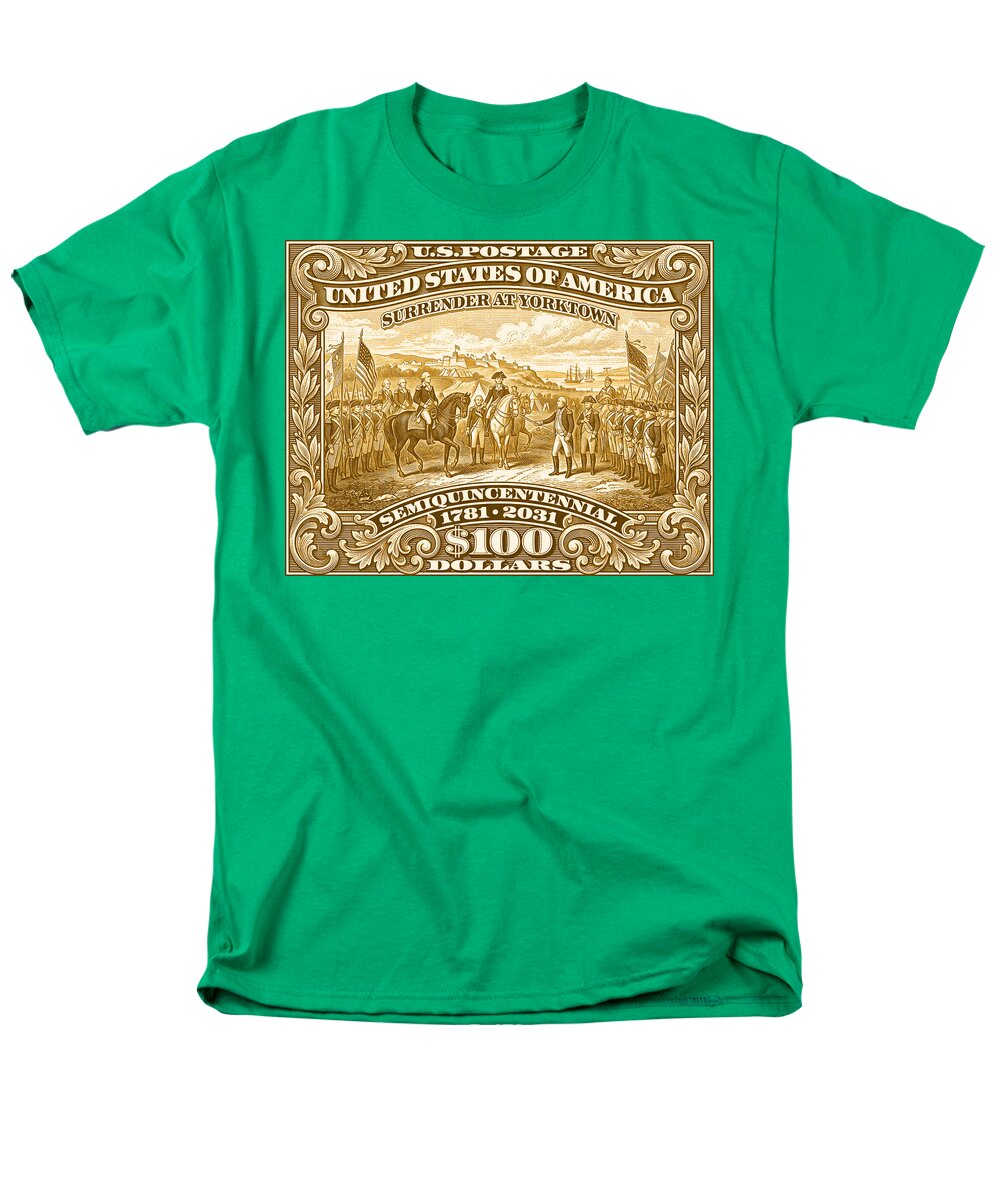 Surrender at Yorktown $100 - Men's T-Shirt  (Regular Fit)