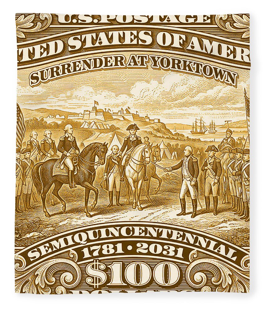 Surrender at Yorktown $100 - Blanket