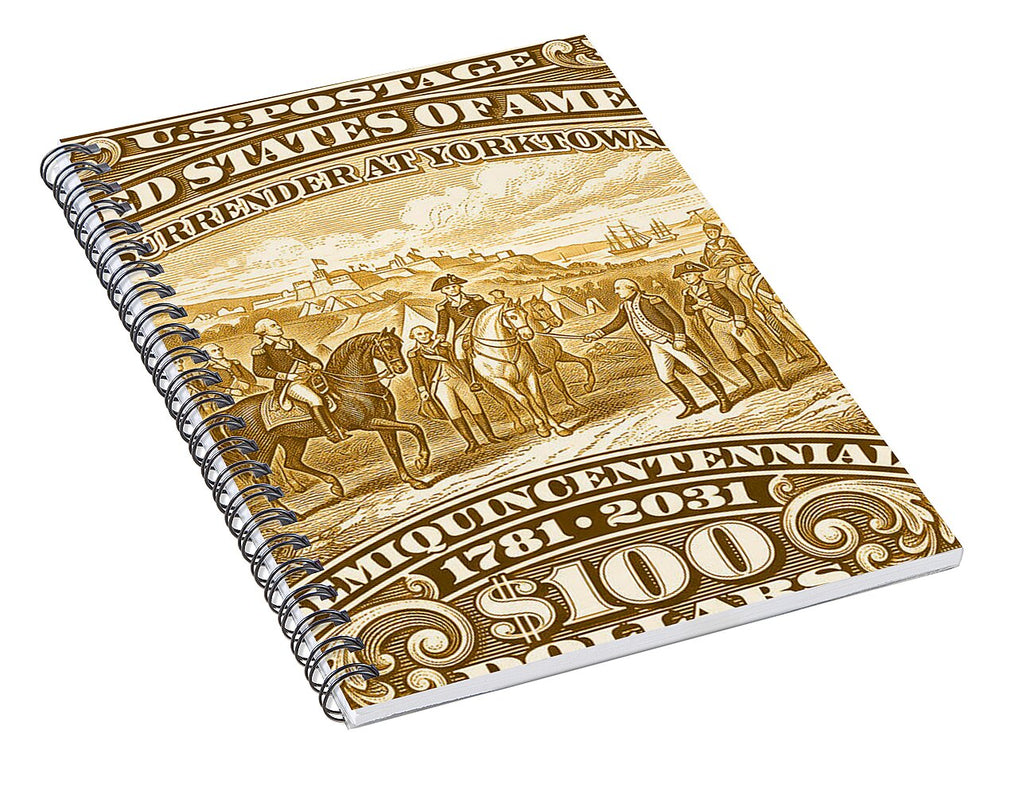 Surrender at Yorktown $100 - Spiral Notebook