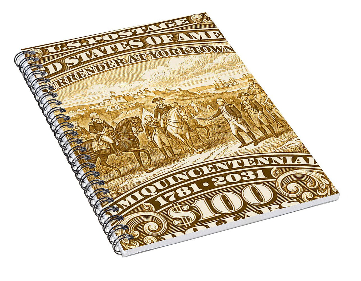 Surrender at Yorktown $100 - Spiral Notebook