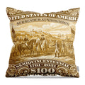Surrender at Yorktown $100 - Throw Pillow