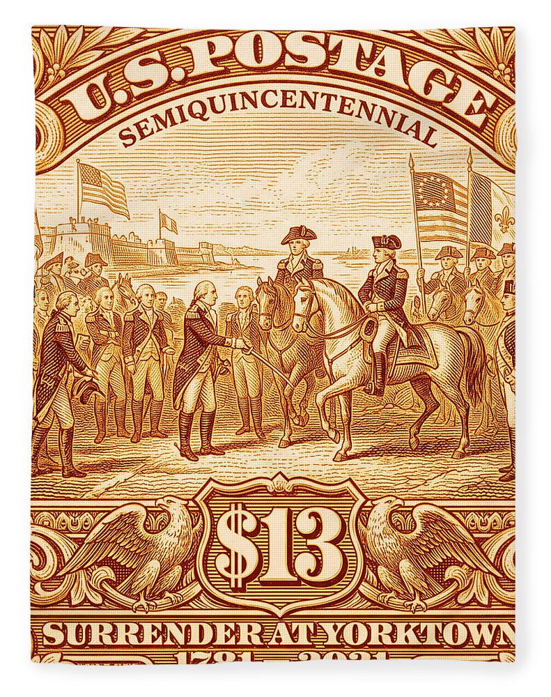 Surrender at Yorktown $13 - Blanket