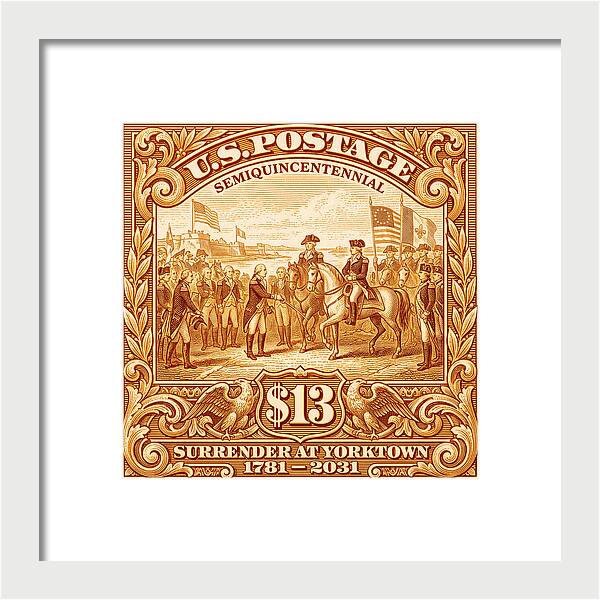 Surrender at Yorktown $13 - Framed Print