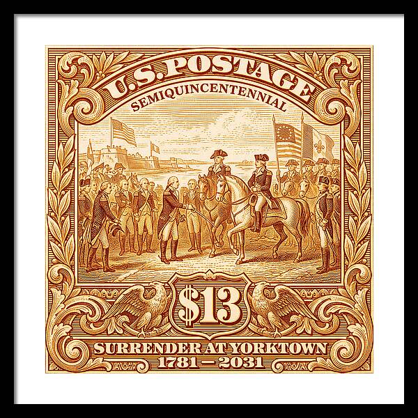 Surrender at Yorktown $13 - Framed Print