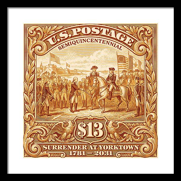 Surrender at Yorktown $13 - Framed Print