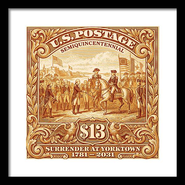 Surrender at Yorktown $13 - Framed Print