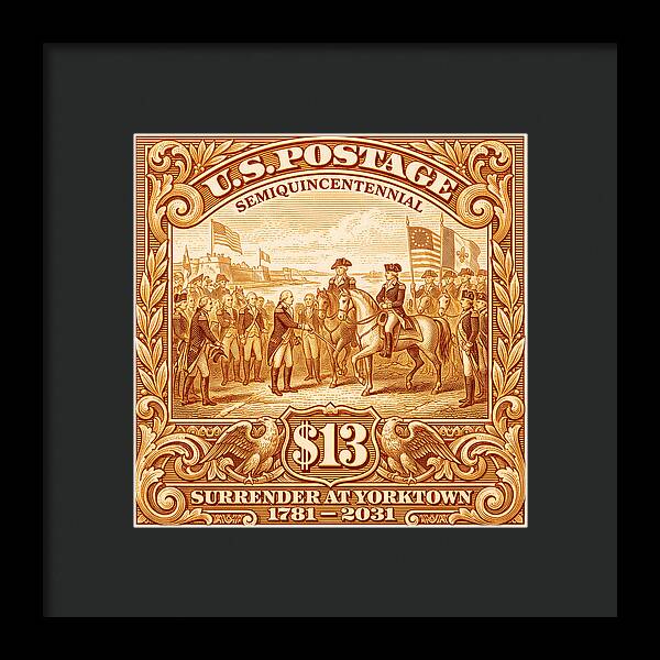 Surrender at Yorktown $13 - Framed Print