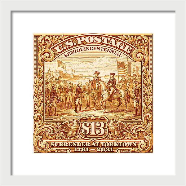 Surrender at Yorktown $13 - Framed Print