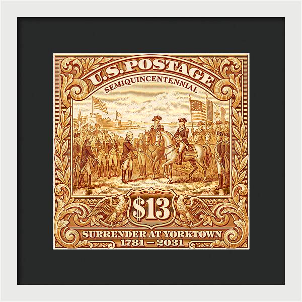 Surrender at Yorktown $13 - Framed Print