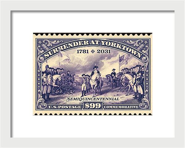Surrender at Yorktown $99 - Framed Print