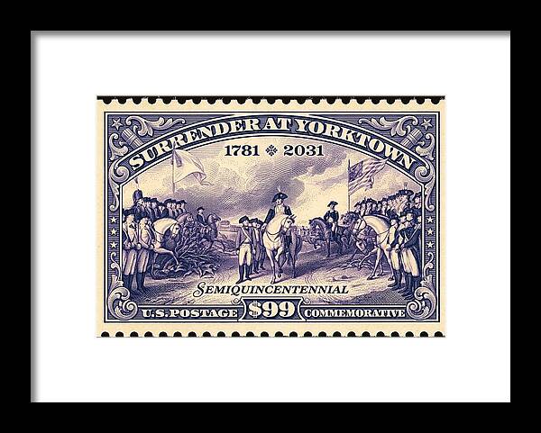 Surrender at Yorktown $99 - Framed Print