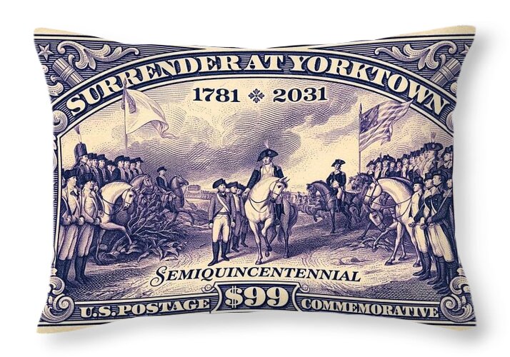 Surrender at Yorktown $99 - Throw Pillow