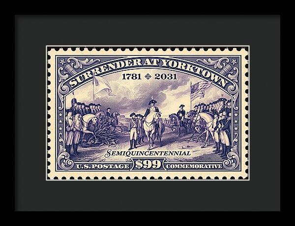 Surrender at Yorktown $99 - Framed Print