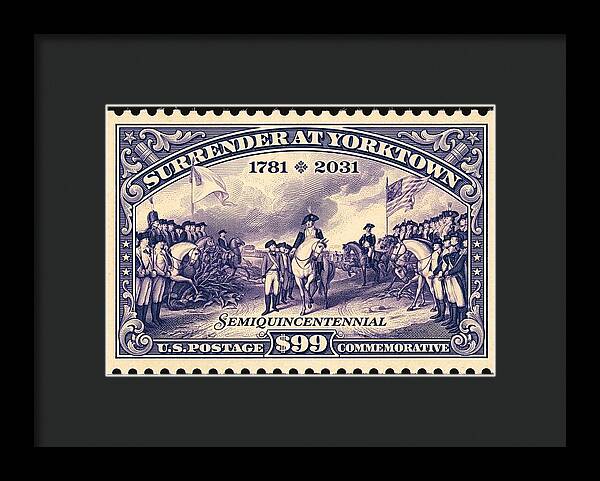 Surrender at Yorktown $99 - Framed Print