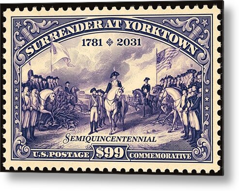 Surrender at Yorktown $99 - Metal Print