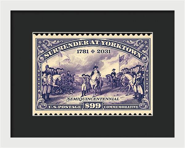 Surrender at Yorktown $99 - Framed Print