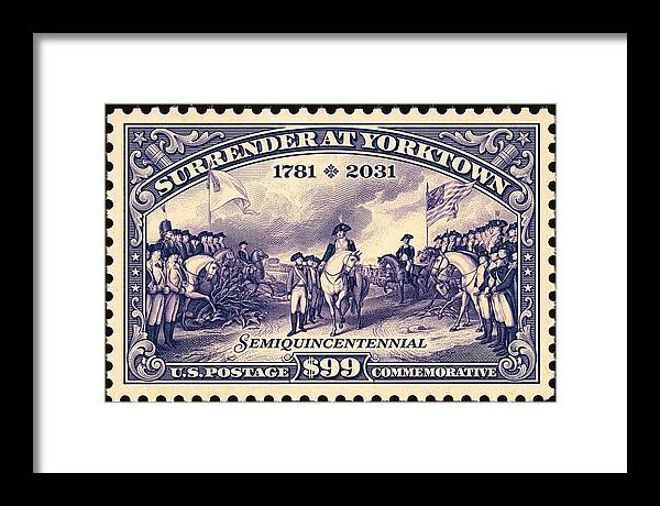 Surrender at Yorktown $99 - Framed Print