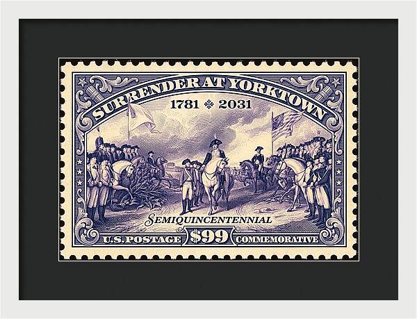 Surrender at Yorktown $99 - Framed Print