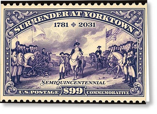Surrender at Yorktown $99 - Greeting Card