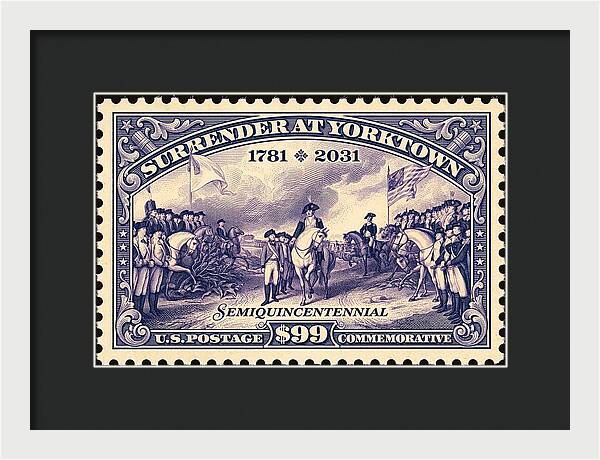 Surrender at Yorktown $99 - Framed Print