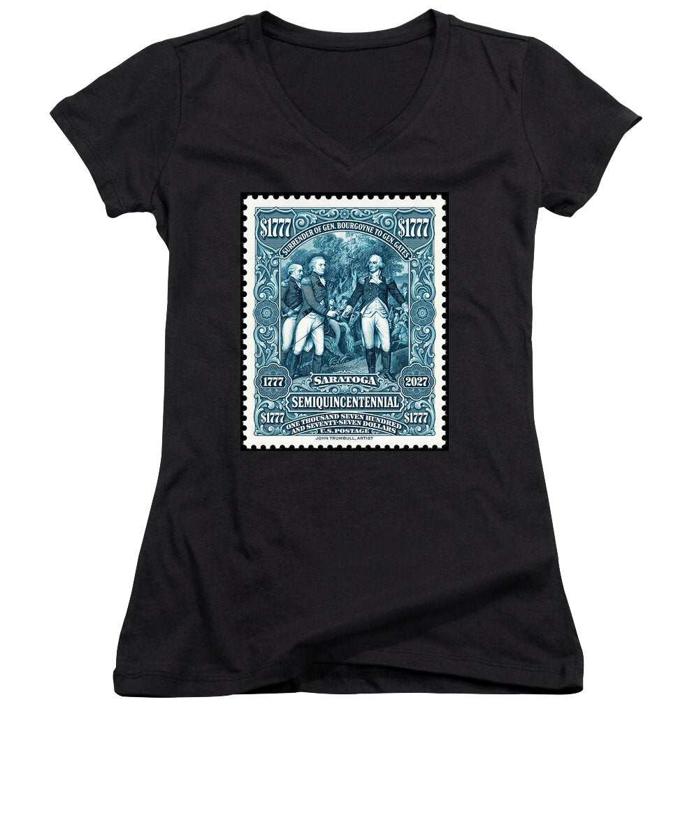 Surrender of General Burgoyne - Women's V-Neck