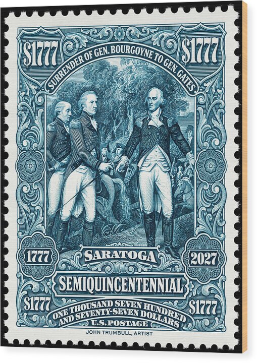 Saratoga $1777 - Wood Print