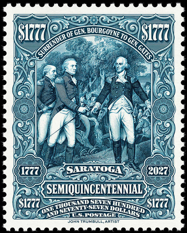 Saratoga $1777 - Art Print