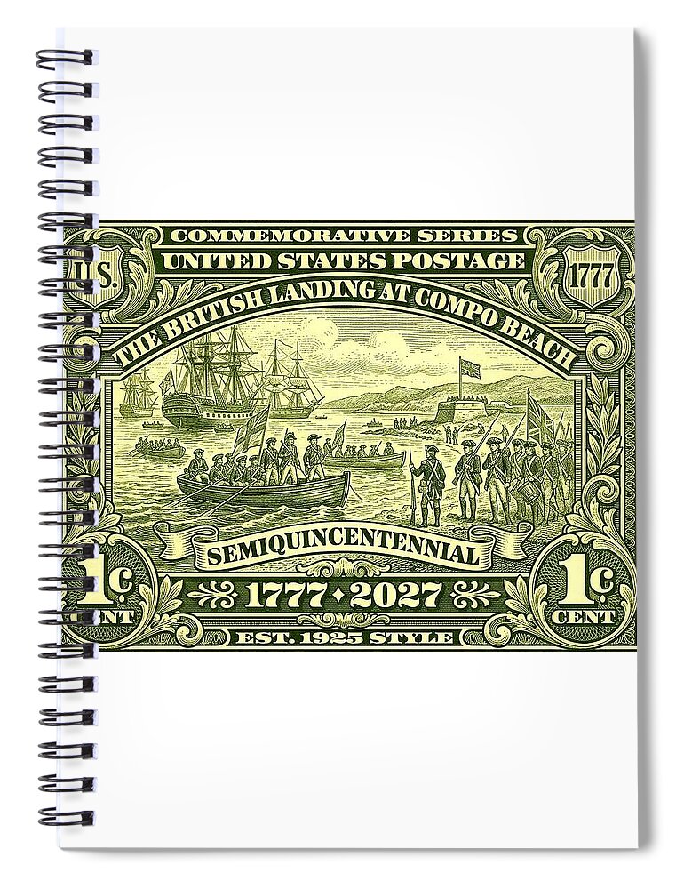 The British Landing at Compo 1c - Spiral Notebook