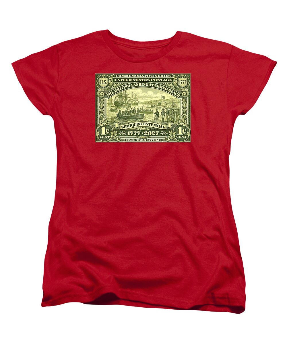 The British Landing at Compo 1c - Women's T-Shirt (Standard Fit)
