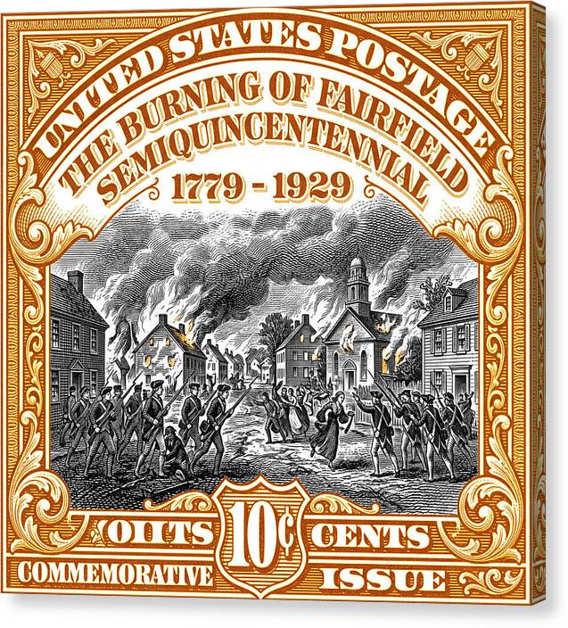 The Burning of Fairfield 10 2 - Canvas Print
