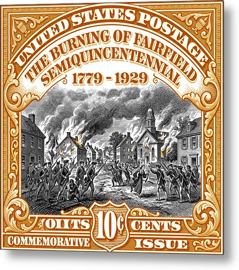 Burning of Fairfield 10c 2 - Metal Print