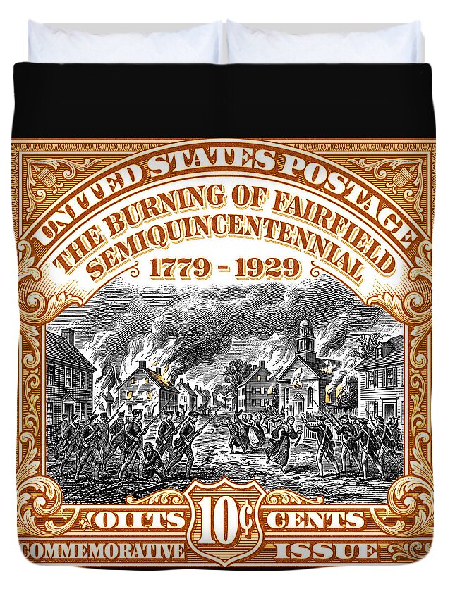 Burning of Fairfield 10c 2 - Duvet Cover