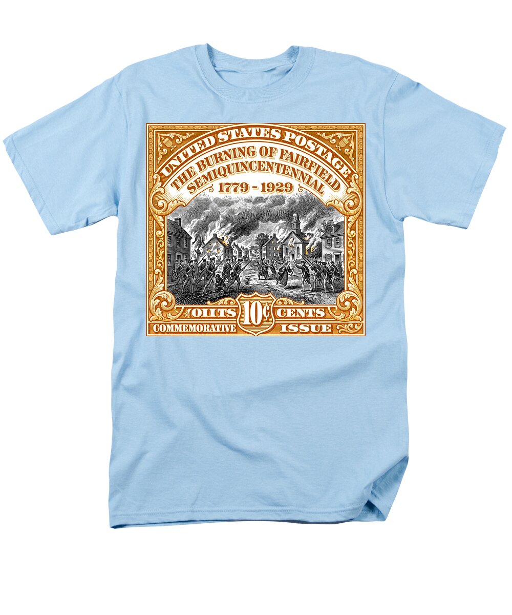 Burning of Fairfield 10c 2 - Men's T-Shirt  (Regular Fit)
