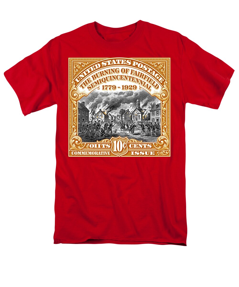Burning of Fairfield 10c 2 - Men's T-Shirt  (Regular Fit)