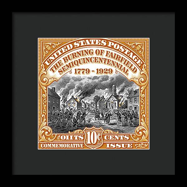Burning of Fairfield 10c 2 - Framed Print