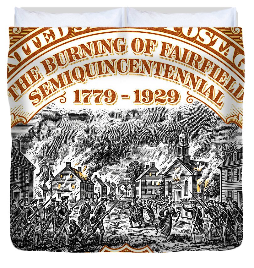 Burning of Fairfield 10c 2 - Duvet Cover