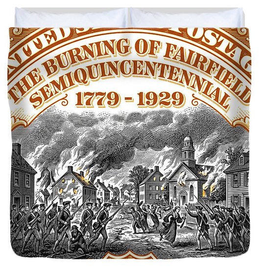 Burning of Fairfield 10c 2 - Duvet Cover