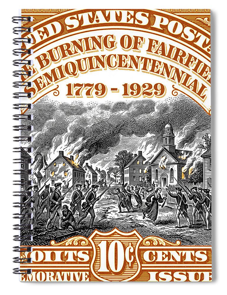 Burning of Fairfield 10c 2 - Spiral Notebook
