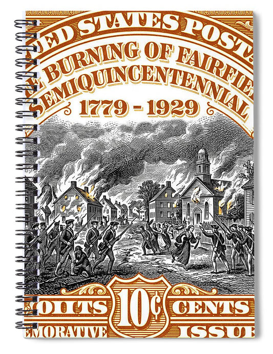 Burning of Fairfield 10c 2 - Spiral Notebook