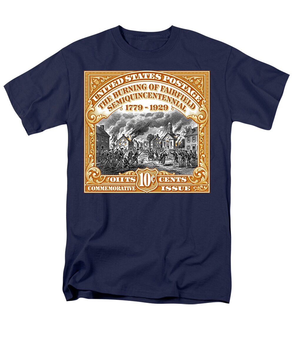 Burning of Fairfield 10c 2 - Men's T-Shirt  (Regular Fit)