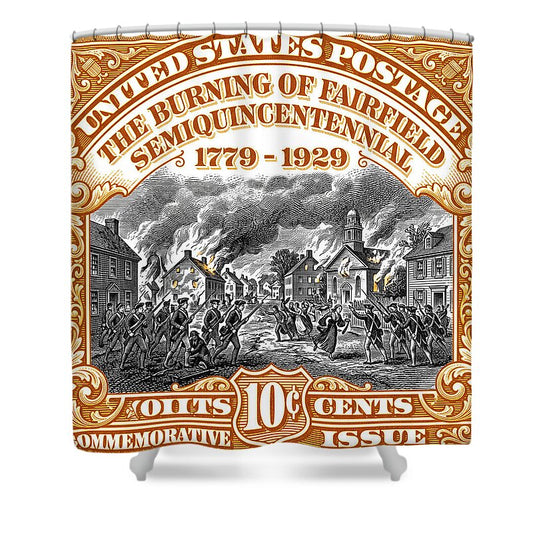 Burning of Fairfield 10c 2 - Shower Curtain