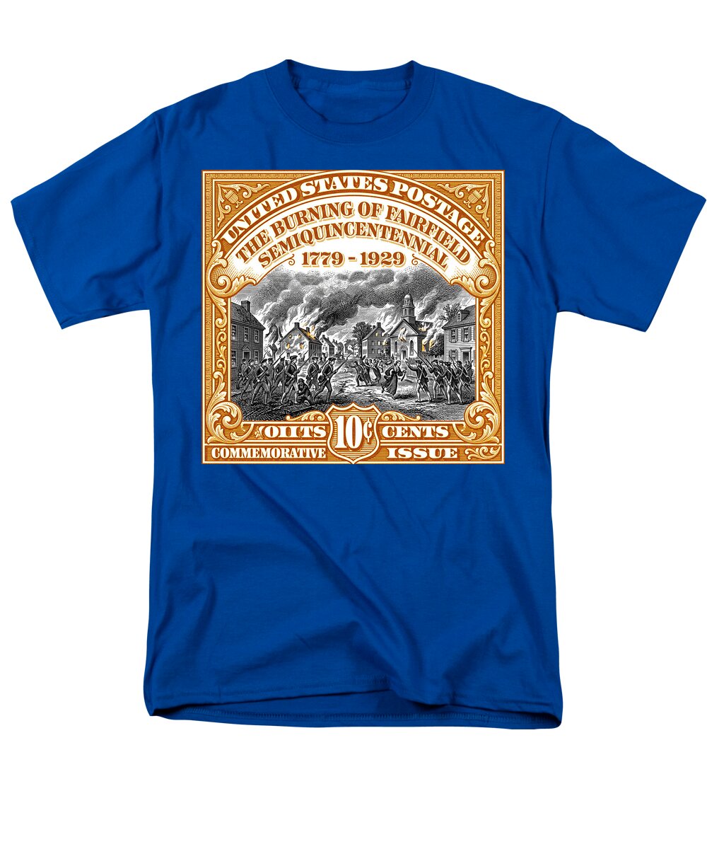 Burning of Fairfield 10c 2 - Men's T-Shirt  (Regular Fit)
